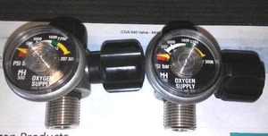 (2) Aviation Oxygen Valves � CGA, 540 Valve