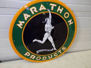 23 Marathon Products metal sign