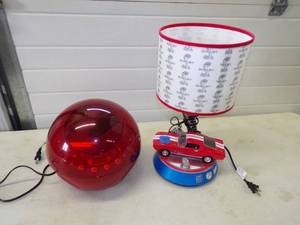 Ford Shelby Mustang Lamp and Retro CD Radio
