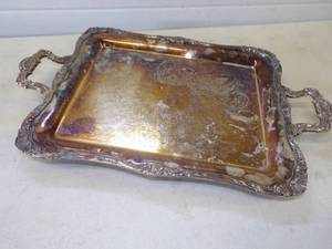 Antique Silver Platter