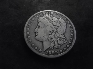 1892 S Morgan Silver Dollar