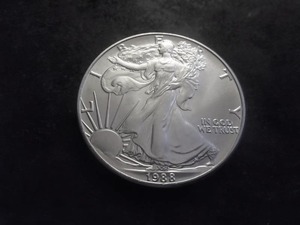 1988 Silver Eagle 1 Oz. 99.9 Fine MS From Unc Roll