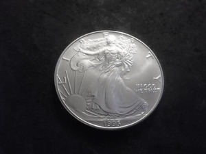 1995 Silver Eagle 1 Oz. 99.9 Fine MS From Unc Roll