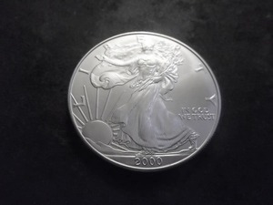 2000 Silver Eagle 1 Oz. 99.9 Fine MS From Unc Roll