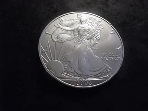 2002 Silver Eagle 1 Oz. 99.9 Fine MS From Unc Roll