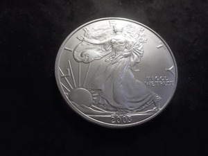 2003 Silver Eagle 1 Oz. 99.9 Fine MS From Unc Roll