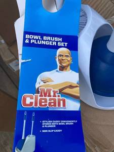 Plunger and Toilet Bowl Brush Set