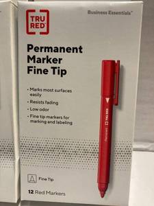Red Permanent Markers