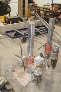 lot 310 image: DeWalt Core Drill w Diamond Products Core Bore M2 Heavy Duty Cement Core Drill Rig