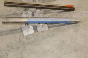 lot 575C image: 40 Wall Saw Track with Nards, Mounting Blocks