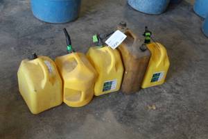 lot 566 image: Lot of (5) Diesel Cans