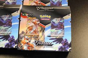 lot 15 image: Pokemon Dual V Battle Deck Lycanrock vs Corviknight Resale Lot  6 Dual Battle Decks