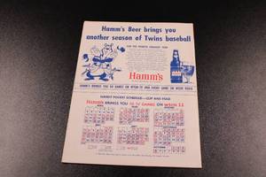 lot 60 image: 1964 Minnesota Twins Program & Scorecard