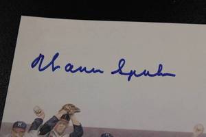 lot 88 image: Milwaukee Braves Warren Spahn 8x10 Photo Autograph JSA COA #F81048