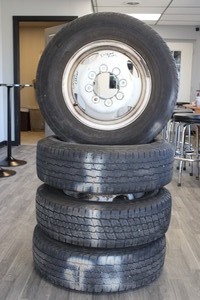 Set of Rear Dual Wheels  Tires