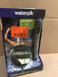 Waterpik 12-Spray High Pressure 1.8 GPM 5 in. Wall Mount Dual Shower Head and Handheld Shower Head in Matte Black Customer Returns See Terms on Auction