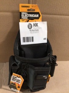 TOUGHBUILT 7.5 Small Electrician Pouch with ClipTech Hub and 13-pockets Customer Returns See Terms on Auction