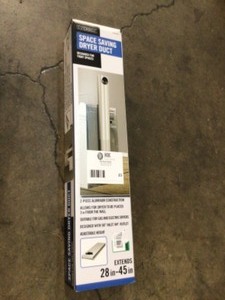 Everbilt 28 in. to 45 in. Adjustable Space Saver Aluminum Dryer Vent Duct Customer Returns See Terms on Auction