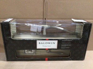 Baldwin Torrey Pines Satin Nickel Low Profile Single Cylinder Entry Door Handleset w Torrey Door Handle feat SmartKey Security Customer Returns See Terms on Aucion