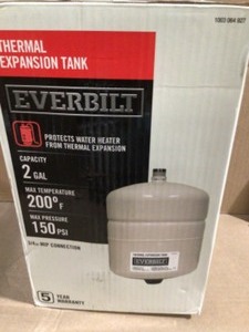 Everbilt 2 gal. Thermal Expansion Tank Customer Returns See Terms on Auction