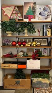 lot 5 image: 6 Shelves Full Of Christmas Items And More -