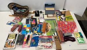 lot 25 image: Large Group Of Misc.  SchoolOffice Supplies