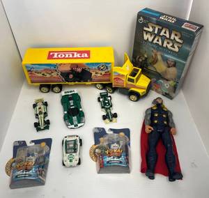 lot 28 image: Group Of Misc. Kids Toys Including Tonka, Hess And More