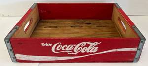 lot 54 image: Vintage Wood Coca-Cola Bottle Crate (No Inserts) -