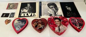lot 55 image: Group Of Misc. Elvis Items Including Calanders, Cds And More -