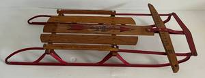 lot 61 image: Antique Flexible Flyer III Sled