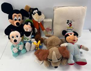 lot 125 image: Group Of Misc. Disney Plush Toys And More