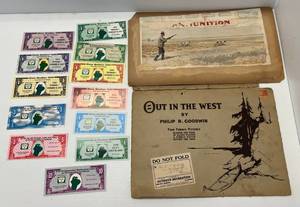 lot 127 image: Group Of Vintage Sincair Dollars And Vintage Advertisement Pieces