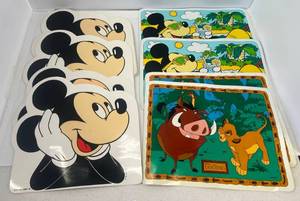lot 138 image: Group Of Vintage Disney Placemats (Never Used)