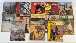 lot 201 image: Group Of Misc. Vintage Magazines Including The American Rifleman, Sports Afield And Remington