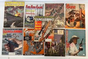 lot 203 image: Group Of Misc. Vintage Magazines Including Shooting Times, Guns & Ammo And More
