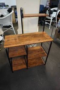 lot 47 image: Metal Frame Multi-Level Shelf