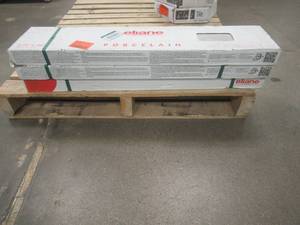 lot 505 image: (3 Cases) Eliane Porcelain Safari Glacier, 6 PcsCase. Did not notice any CrackedBroken Tiles. SOLD AS IS