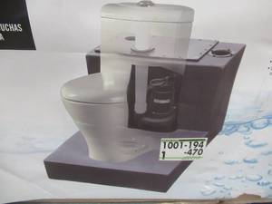 lot 521 image: Everbilt Upflush System, For installing Shower, Vanity or Toilet Without In-Ground Sewage Basin. 12 HP Sewage Pump With Auto Switch and Check Valve - Appears to be Complete...May Have Been Installed, But Does Not Look Used .
