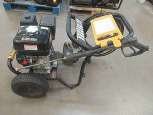 lot 523 image: Dewalt 4000 PSI, 3.5 GPM, Gas Powered Pressure Washer, Missing a Couple Spray Tips (See Photos). - STARTS AND RUNS WELL