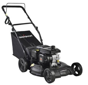 lot 601 image: PowerSmart 21 in. 3-in-1 209 cc Gas Push Walk Behind Lawn Mower, DB8621PH - Used Missing Bag, StartsRuns Well