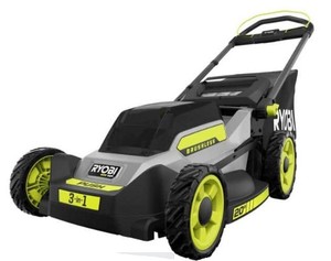 lot 592 image: RYOBI (TOOL ONLY) 40V HP Brushless 20 in. Cordless Battery Walk Behind Push Mower, RY401017VNM - Missing Battery and Charger, Bag and Plug - DOES NOT RUN, For PartsRestore.