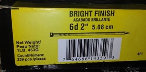 lot 123 image: (12) Boxes 6d 2 Inch Nails