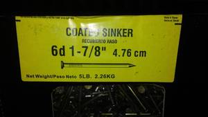 lot 140 image: (6 Boxes) Coated Sinker Nails