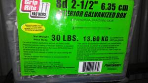 lot 143 image: (2) 30 Pound Buckets Of Nails