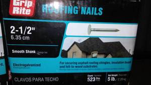 lot 145 image: (6 Boxes) Roofing Nails