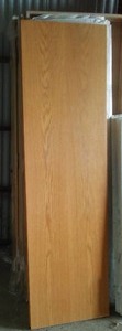 lot 184 image: (4)  Oak Finished Interior Doors, 24 in.