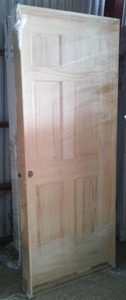 lot 186 image: Pine Pre-hung Interior Door, Bayer