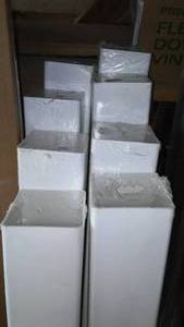 lot 287 image: White 4x4 ft. Post Covers. (8)