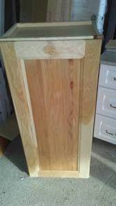 lot 301 image: Hickory Cabinet.