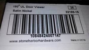 lot 311 image: 180 Degree U.L. Door Viewer (25).